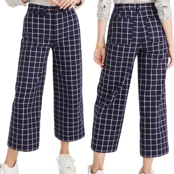 madewell windowpane pants